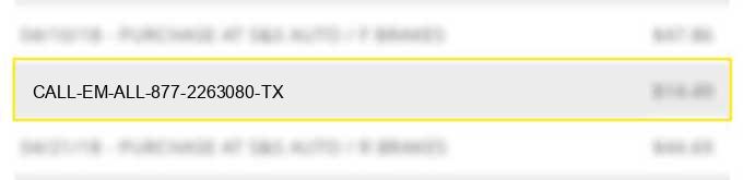 call-em-all 877-2263080 tx