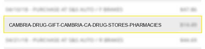cambria drug & gift cambria ca drug stores, pharmacies