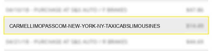 carmellimopass.com new york ny taxicabs/limousines