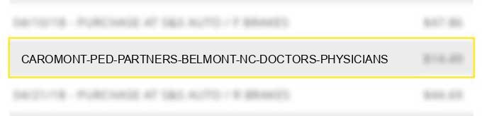 caromont ped partners belmont nc doctors physicians