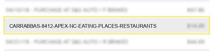 carrabbas 8412 apex nc eating places restaurants