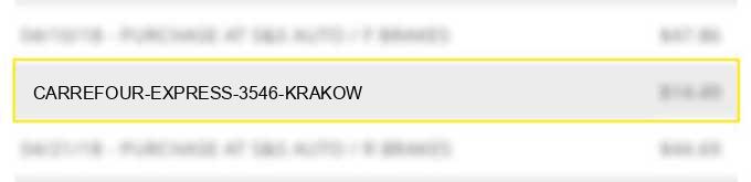 carrefour express 3546 krakow