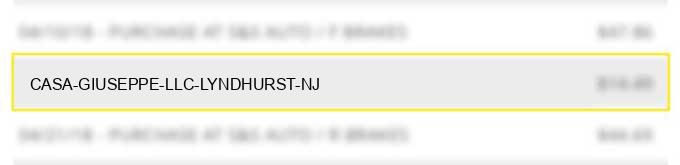 casa giuseppe llc lyndhurst nj