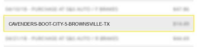 cavenders boot city #5 brownsville tx