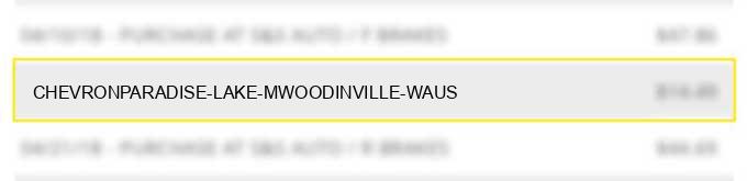 chevron/paradise lake mwoodinville waus