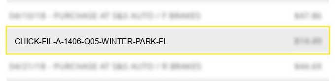 chick fil a #1406 q05 winter park fl