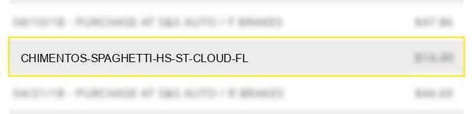 chimentos spaghetti hs st cloud fl