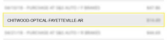 chitwood optical fayetteville ar