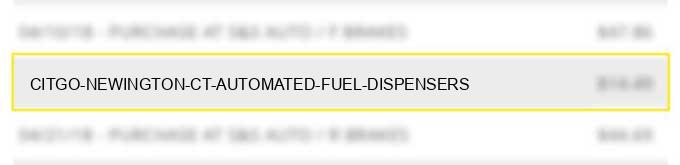 citgo newington ct automated fuel dispensers