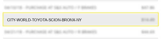 city world toyota, scion bronx ny