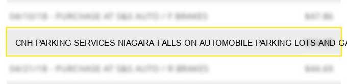 cnh parking services niagara falls on automobile parking lots and garages