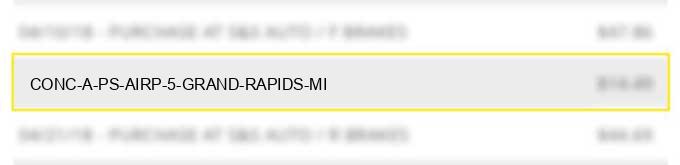 conc a ps airp 5 grand rapids mi