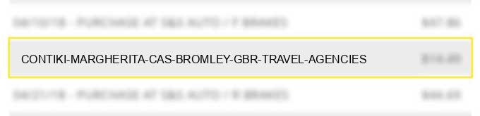 contiki margherita cas bromley gbr - travel agencies