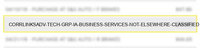 corrlinks/adv tech grp ia business services not elsewhere classified