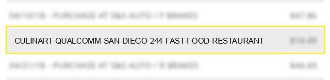 culinart qualcomm san diego 244 fast food restaurant