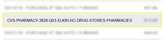 cvs pharmacy #3828 q03 elkin nc drug stores pharmacies