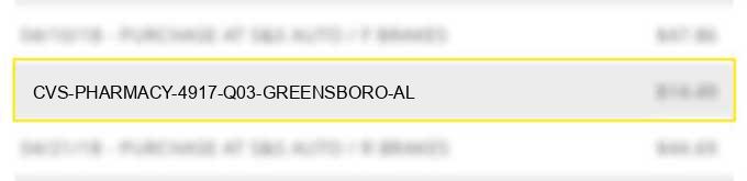 cvs pharmacy #4917 q03 greensboro al