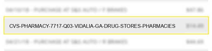 cvs pharmacy #7717 q03 vidalia ga drug stores pharmacies