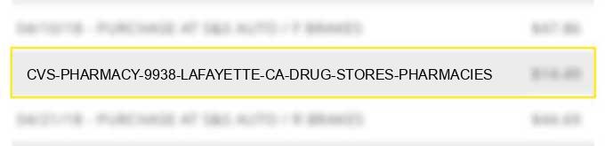 cvs pharmacy #9938 lafayette ca drug stores pharmacies