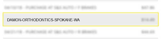 damon orthodontics spokane wa