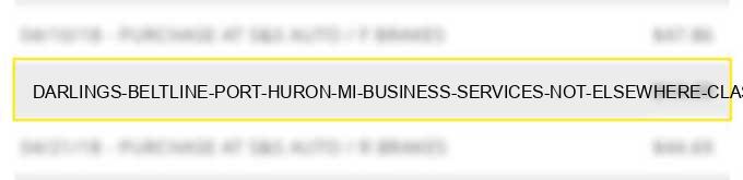 darling's beltline port huron mi business services not elsewhere classified