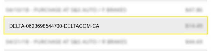 delta 0623698544700 delta.com ca