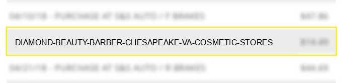 diamond beauty & barber chesapeake va cosmetic stores