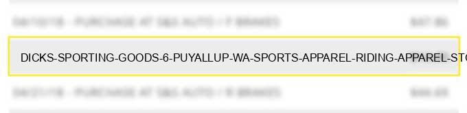 dicks sporting goods 6 puyallup wa sports apparel riding apparel stores