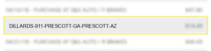 dillard's 911 prescott ga prescott az