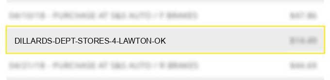 dillards dept stores 4 lawton ok