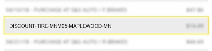 discount tire mnm05 maplewood mn