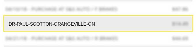 dr. paul scotton orangeville on