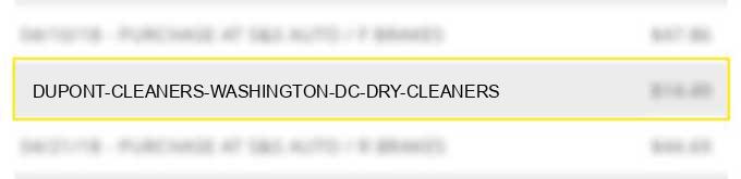 dupont cleaners washington dc dry cleaners