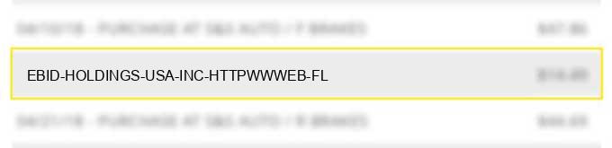 ebid holdings usa inc httpwwweb fl