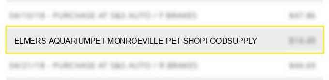 elmers aquariumpet monroeville pet shop/food/supply