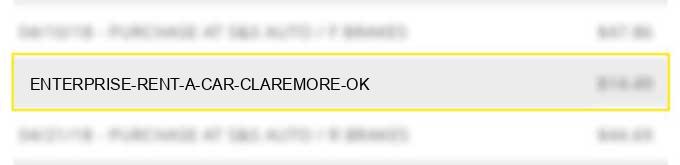 enterprise rent a car claremore ok