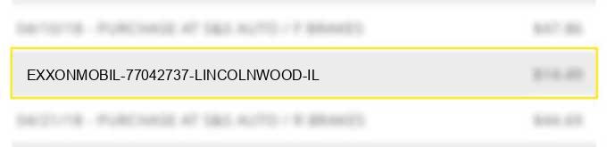 exxonmobil 77042737 lincolnwood il