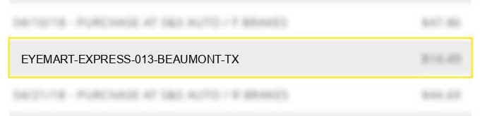 eyemart express #013 beaumont tx
