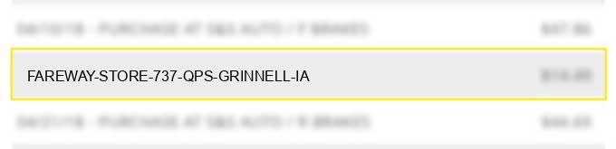 fareway store #737 qps grinnell ia