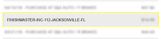 finishmaster inc 112 jacksonville fl