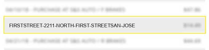firststreet 2211 north first streetsan jose
