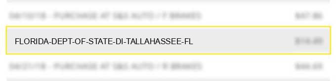 florida dept of state di tallahassee fl