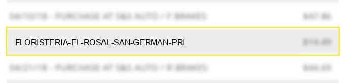 floristeria el rosal san german pri
