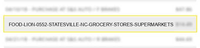 food lion #0552 statesville nc grocery stores supermarkets