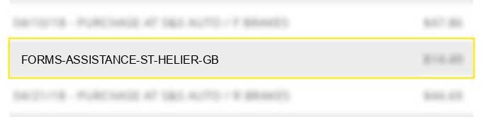 forms assistance st helier gb