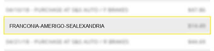 franconia amerigo sealexandria