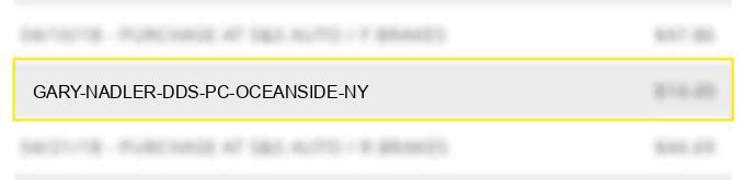 gary nadler dds pc oceanside ny