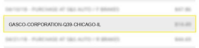 gasco corporation q39 chicago il