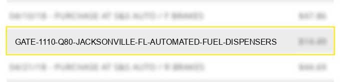 gate 1110 q80 jacksonville fl automated fuel dispensers