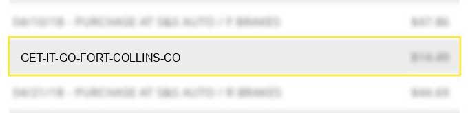 get it & go fort collins co